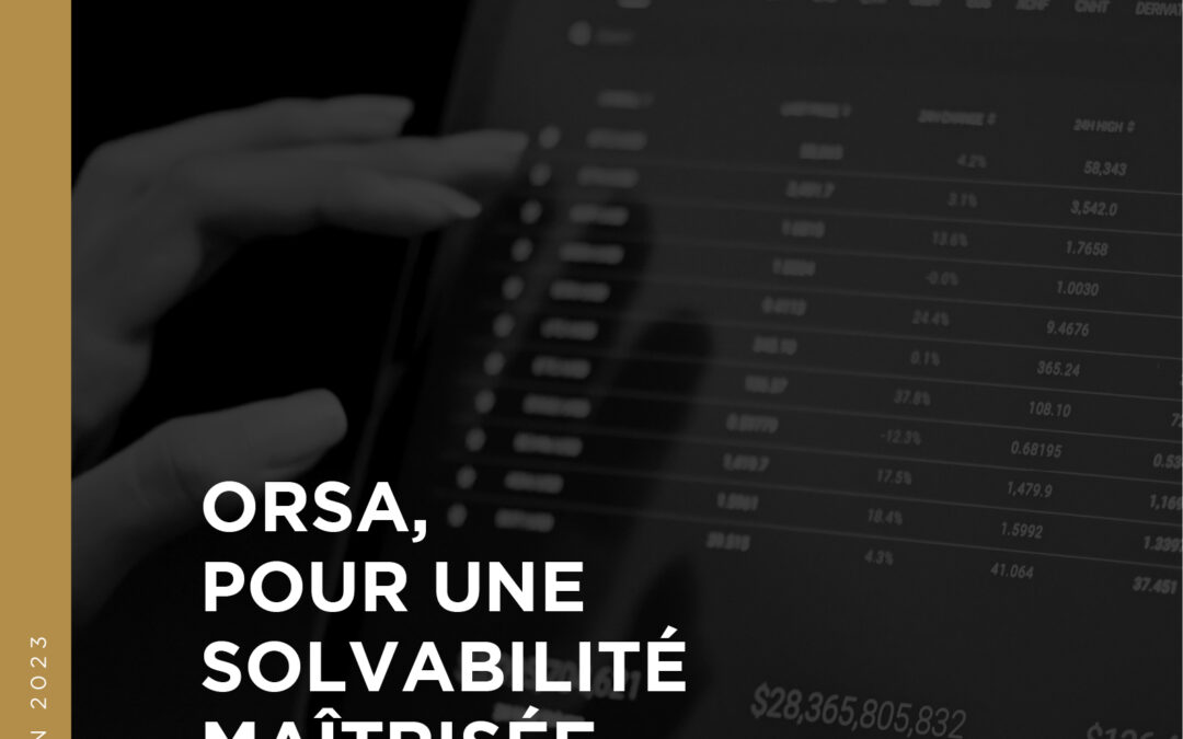 ORSA, pour une solvabilité maîtrisée