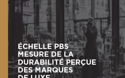 ÉCHELLE PBS MESURE DE LA DURABILITÉ PERÇUE DES MARQUES DE LUXE