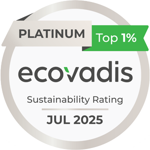 Médaille Ecovadis Platinium 2025